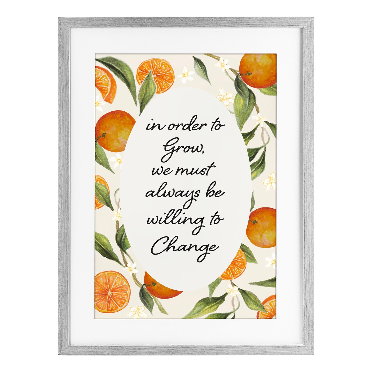 Stupell Industries Willing To Change Quote Framed Print Under Glass, design by Janice Gaynor